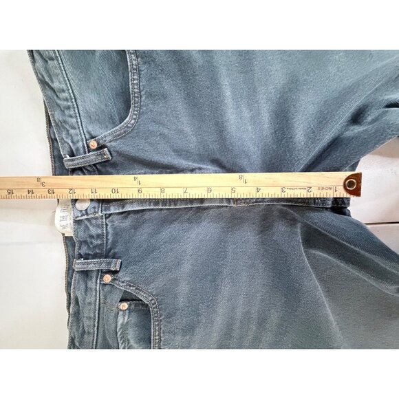 We The Free Jeans Womens Size 31 High-Rise Straight Button Fly Blue Denim - Picture 8 of 11